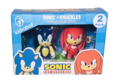 Sonic The Hedgehog Vinilo Mini Nuevo en Caja Paquete de 2 Serie Sonic and Friends Nunca Abierto Foto 1 de 4