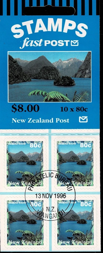 NEW ZEALAND - 1996 FASTPOST BOOKLET - Sc#SB 81 - CTO - NZ 43 - Image 1 of 1