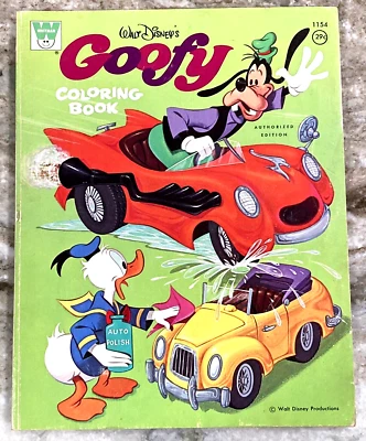 Walt Disney's GOOFY Vintage Coloring Book 1970 Whitman HTF - Image 1 of 4