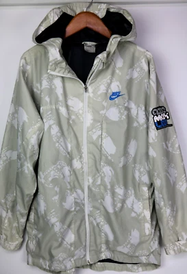 Vintage NIKE Air Max Camo Windbreaker Full Zip Hooded Jacket Boys XL (Age 13-15) - Image 1 of 4