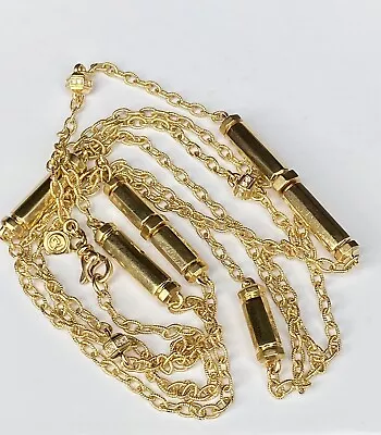 David Yurman 18k Gold  Diamond Barrels Lexington Necklace 36” 31g Brand New NWT - Image 1 of 4