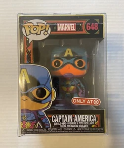 Figura exclusiva Funko Pop #648 Marvel CAPITÁN AMÉRICA BLACKLIGHT Target - Imagen 1 de 6