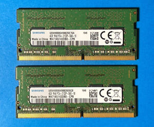 2X 4GB  (8GB) Samsung PC4-17000 DDR4-2133 laptop ram M471A5143DB0-CPB - TESTED