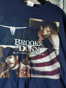 Brooks & Dunn Steers & Stripes Neon Circus Wildwest Show 2001 T-Shirt 2XL. - Picture 1 of 4
