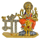 Maa Durga Metal Statue Sherawali Idol Car Dashboard Handmade Gift For Family