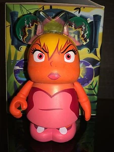 Statuina Angry Red Jealous Tinkerbell 3" in vinile serie Peter Pan - Foto 1 di 2