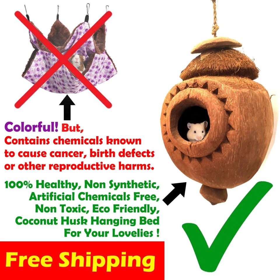 Mascotas Pájaro Hurón Rata Gato Ardilla Hamaca Colgante Jaula Nido Cama Casa EE. UU. Foto 1 de 4