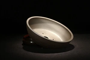8.3in Chinese Classical Yixing Zisha Clay Pot, Handmade Orchid Bonsai Decor - Picture 1 of 13