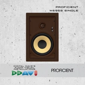 Proficient Audio W695S Flush Mount 6.5” In Wall Speaker (Single) RRP $695 - Picture 1 of 5