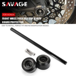 Front Wheel Fork Axle Slider Guard For HONDA CBR600RR CB900F 600F CBF1000 CB400 - Picture 1 of 8