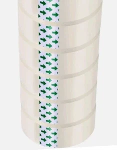 Packung mit (6) Packband Transparent Versandkarton Versiegelung Karton 2 Mil × 2" × 55 Yard. - Bild 1 von 4