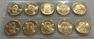 2009 P & D $1 PRESIDENTIAL SET (10 Coins) Include $1 Sacagawea.. No Box & No COA - Picture 1 of 2