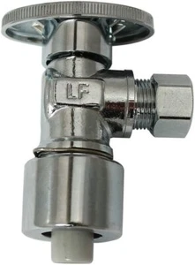 PLUMB PAK PP2622POLF 1/2 x 3/8  OD Quick Lock 1/4-Turn Push-Fit Angle Stop Valve - Picture 1 of 1
