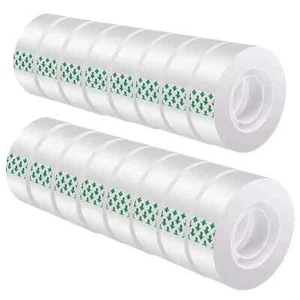 Rollos de cinta transparente transparente 3/4" X 1000" dispensador recarga 15 rollos de cinta escocesa - Imagen 1 de 4