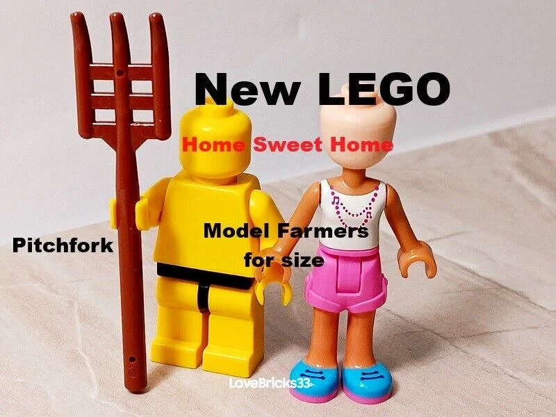 全新乐高 Pitchfork Pitch Fork 农场工具 农业 园艺 Gear Barn — 第 1/1 张图片