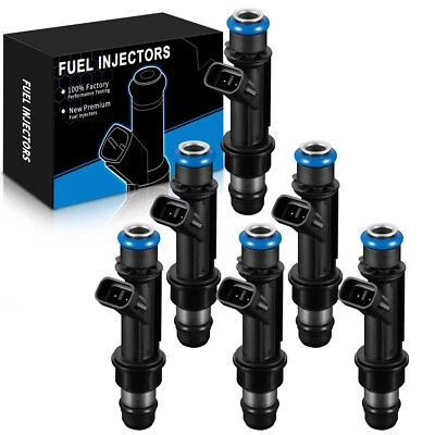 6x Inyectores de combustible para GMC Envoy XL SLT/SLE 2002-2004 4,2 L, reemplazo OE: 17113680 Foto 1 de 4