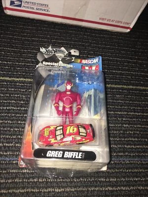 2004 Hot Wheels Greg Biffle #60 The Flash Justice League boneco carro Nascar 1:64 - Imagem 1 de 4