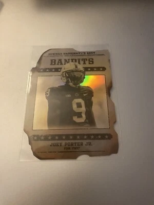 2022 Bowman Best U Joey Porter Jr Bandits Die-Cut GB-7 Steelers - Image 1 of 2