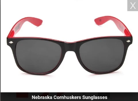 Society43 Nebraska Cornhuskers Retro Sunglasses Cover