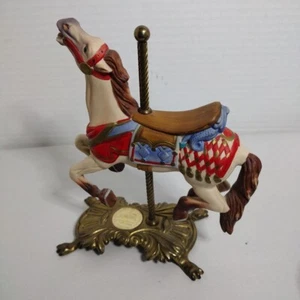 American Carousel By Tobin Fraley Limited Edition Horse On Brass Base - Picture 1 of 5