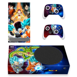 Xbox Series S X Slim Console Controller Skin Decal Dragon Ball Z DBZ Goku Vegeta - Picture 1 of 4