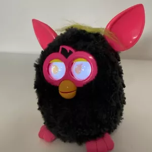 Hasbro Furby Boom Black with Pink Ears  Interactive Electronic Pet Toy 2012 - Picture 1 of 17