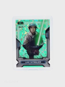 2023 Star Wars High Tek LUKE SKYWALKER /75 - Green Giraffe Diffractor - Picture 1 of 2