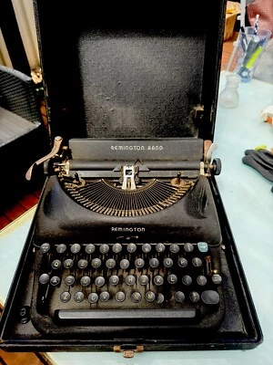Remington Rand typewriter In Case  - Image 1 of 4