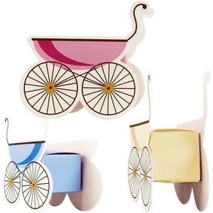 Cajas de Favor para Baby Shower en Forma de Pram - Dulce Favor Bautizo Nuevo - Imagen 1 de 13