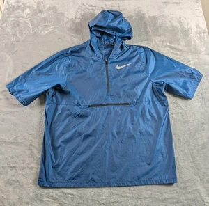 Nike Laufjacke Herren XL Windbreaker Packable Half Zip leicht Kapuze - Bild 1 von 11
