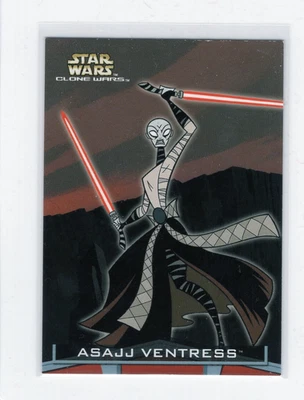 2004 Topps Star Wars Clone Wars ASAJJ VENTRESS #8 Rookie RC 1st Appearance - Image 1 of 2