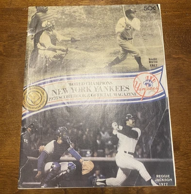 New York Yankees v Chicago White Sox - 1978 - Official Game Program - AUTHENTIC - Image 1 of 4