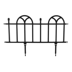 4-Piece Lawn and Flower Bed Edging - Modular No-Dig Plastic Fencing for Garde... - Picture 1 of 4