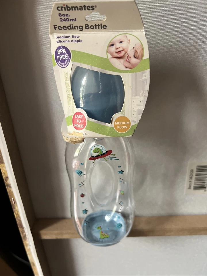 Cribmates Feeding Bottle with handles Dino theme  8 oz.   NEW - Image 1 of 1