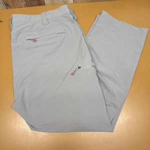 Orvis Men's Nylon Pants 42x30 (Real 42x29) Gray Trout Bum Fly Fishing Stretch - Picture 1 of 11
