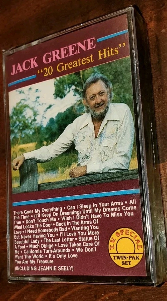 Jack Greene 20 Greatest Hits (Cassette 1983 Cindy Lou's Mail Order) New Sealed  - Image 1 of 3