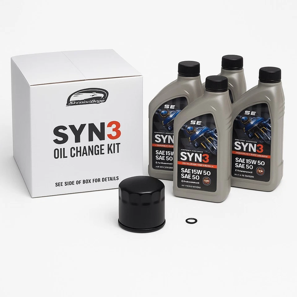 Juego de cambio de aceite HARLEY-DAVIDSON - filtro de aceite + aceite de motor Syn3 (4 L) + junta tórica