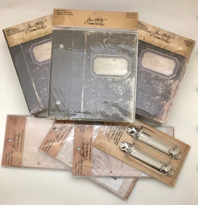 Paquete de carpeta usada Tim Holtz - cubierta, anillos, carpetas y bolsillos (2014-2017) nuevo en paquete Foto 1 de 4