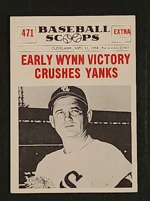 1961 Nu-Cards Baseball Scoops - Early Wynn #471 - Image 1 of 2