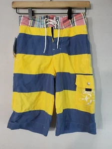 Vintage CHAPS Shorts Boys Size Small Swim Trunks mesh lined 3 pocket - Picture 1 of 12