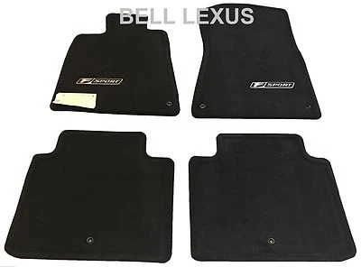 NEW LEXUS OEM FACTORY F-SPORT FLOOR MAT SET 2008-2011 GS460 BLACK RWD - Image 1 of 2