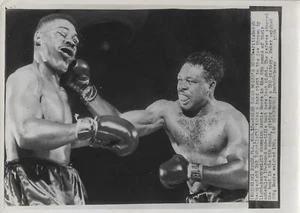 Foto originale 1954 Archie Moore Bob Baker pesi massimi leggeri tipo 3 pressa filo - Foto 1 di 1