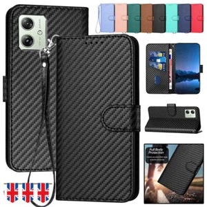 Flip Leather Case Wallet Cover For Motorola G55 G35 G84 G54 G34 G24 E13 Edge 60 - Picture 1 of 116