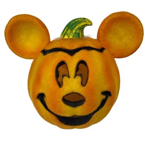 Seltene Disney Store PG#3889 Mickey Mouse Glasfaser Kürbis Jack O Laterne - Bild 1 von 14
