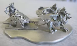 1987 Ral Partha Pewter D&D Statuetta Sletta Grifone Alato Guerriero 4,75" PP821 - Foto 1 di 20