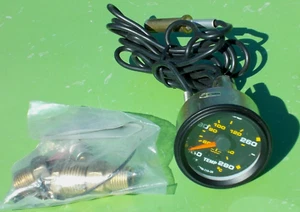 SUNPRO COOLANT TEMPERATURE GAUGE SENDER GAUGE C700-110-30 OEM 130-280 FAHRENHEIT - Picture 1 of 12