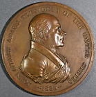 JOHN Q ADAMS US NEUWERTIG 1825 INDISCHER FRIEDEN & FREUNDSCHAFT BRONZEMEDAILLE 76 mm 225g 1762