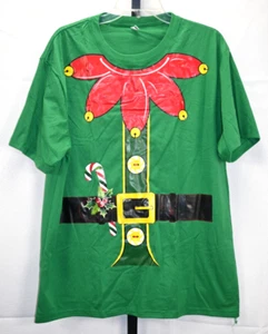 Christmas Elf Short Sleeve Tee Plus Size 2XL NWOT - Picture 1 of 3