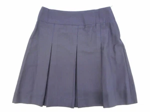 Girls A+ Navy Blue Box Pleat Uniform Skirt Jr. Sizes 0 - 5 - Picture 1 of 5