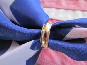 14K yellow gold Mens wedding band Size 10-11 HEAVY 6 grams VINTAGE 80s - Picture 1 of 6